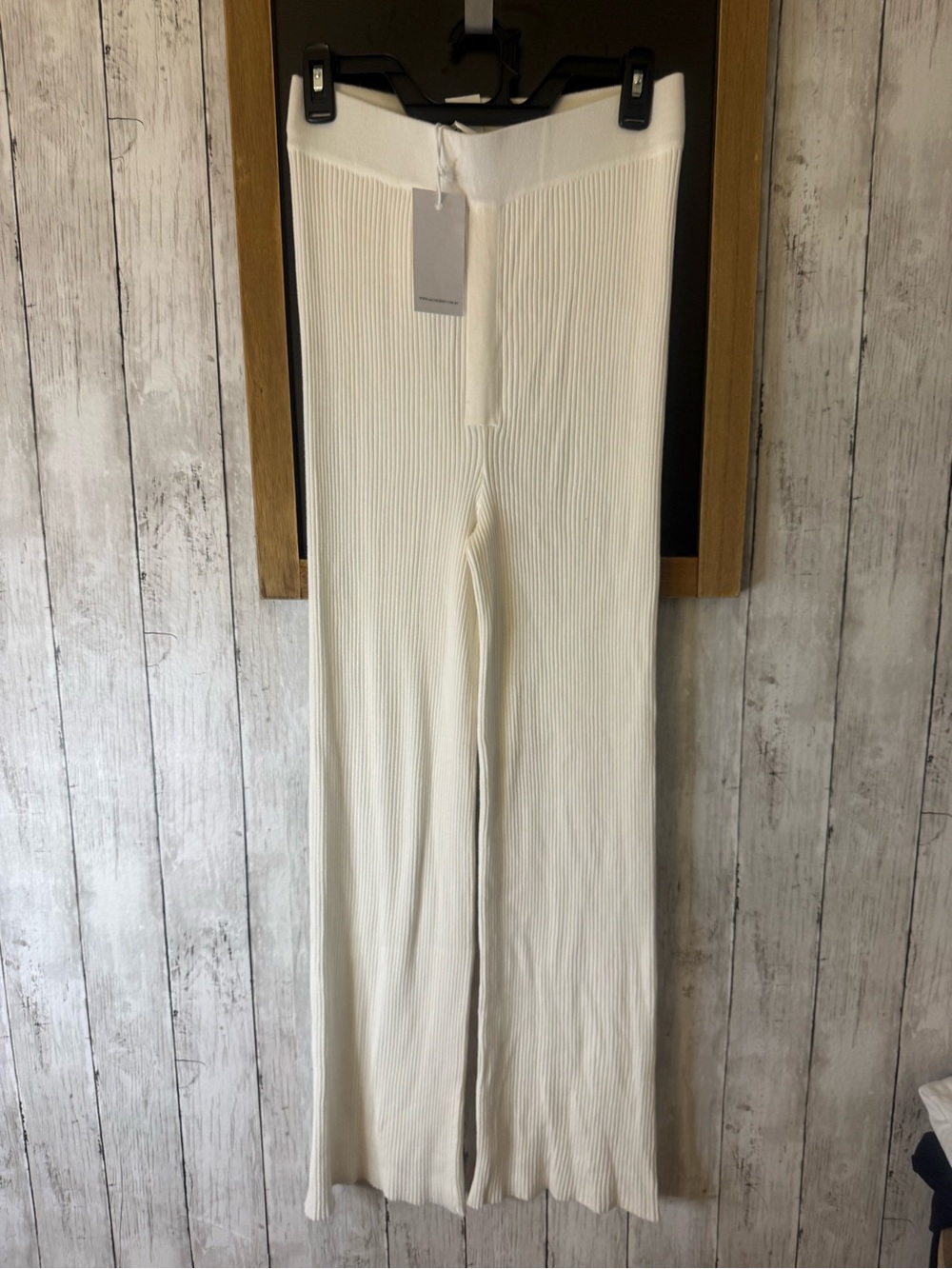 NWT Salt Murphy M Cream Ribbed Leggings Pants